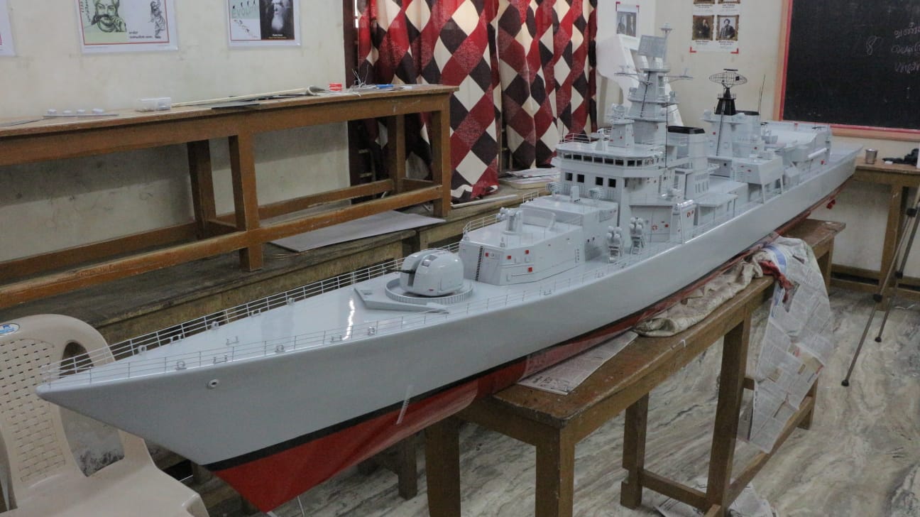 INS Delhi Class Destroyer — 15-Foot Scale Model by Precious Model Makers